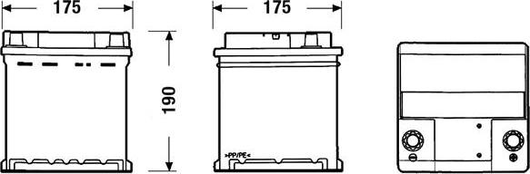 Exide EC400 - Käivitusaku parts5.com