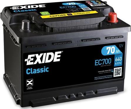 Exide EC700 - Starter Battery parts5.com