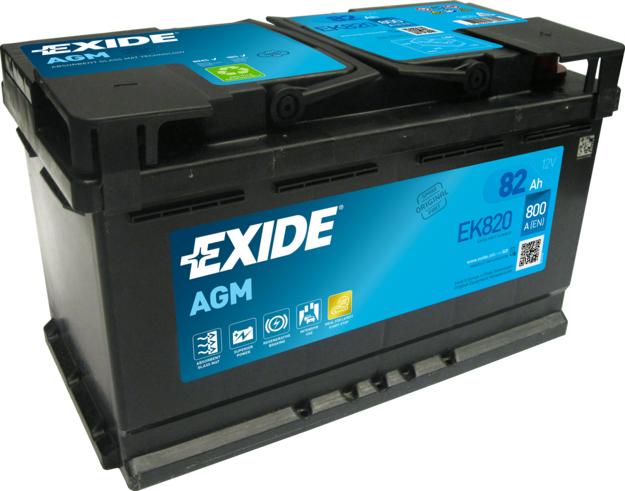 Exide EK820 - Käynnistysakku parts5.com