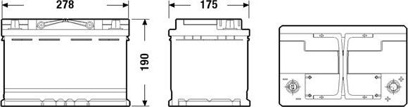 Exide EK700 - Käynnistysakku parts5.com