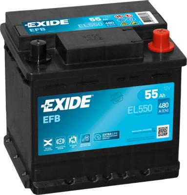 Exide EL550 - Batería de arranque parts5.com
