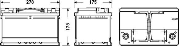 Exide EL652 - Batería de arranque parts5.com