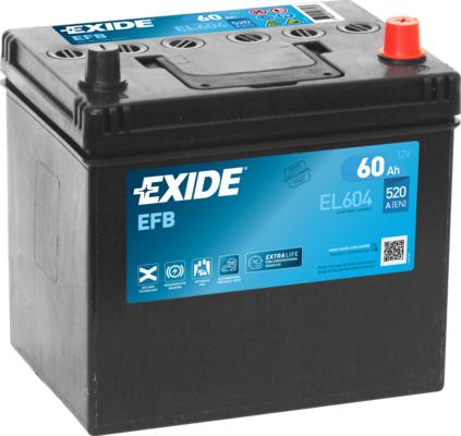 Exide EL604 - Käynnistysakku parts5.com