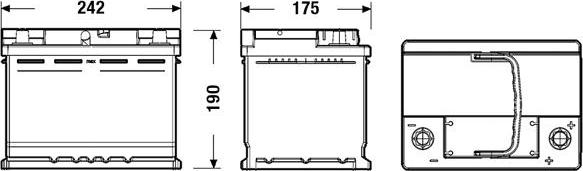 Exide EL600 - Batería de arranque parts5.com