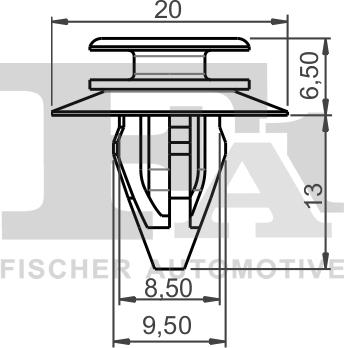 FA1 14-40007.25 - Stopper, ehis / kaitseliist parts5.com