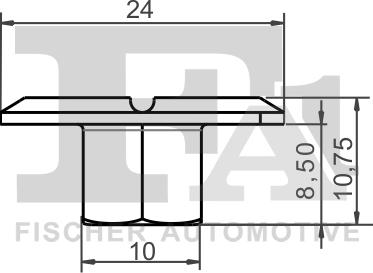 FA1 10-10006.10 - Clip, trim / protective strip parts5.com