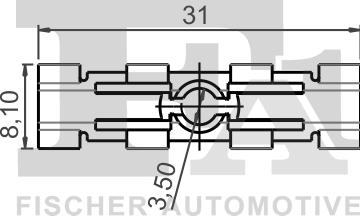 FA1 11-40057.25 - Clip, trim / protective strip parts5.com