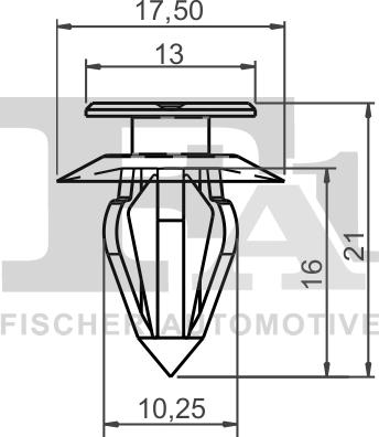 FA1 11-40003.25 - Stopper, ehis / kaitseliist parts5.com