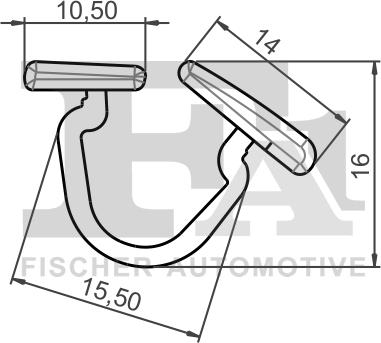 FA1 11-10026.10 - Клипс (щипка), декоративна / предпазна лайсна parts5.com