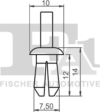 FA1 11-20004.5 - Klips, süs / koruma çitası parts5.com