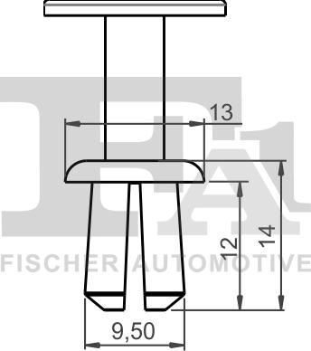 FA1 11-20027.10 - Клипс (щипка), декоративна / предпазна лайсна parts5.com