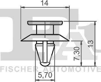 FA1 13-40007.5 - Patent, dísz / védőléc parts5.com