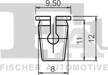 FA1 12-60003.5 - Зажим, молдинг / защитная накладка parts5.com