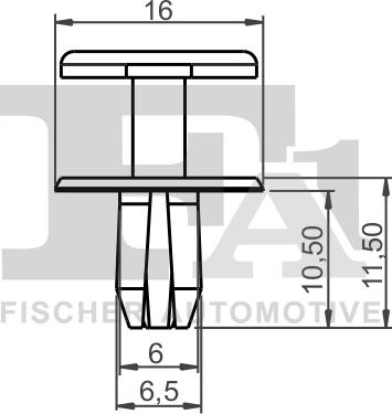 FA1 12-20006.5 - Clip, listwa ochronna parts5.com