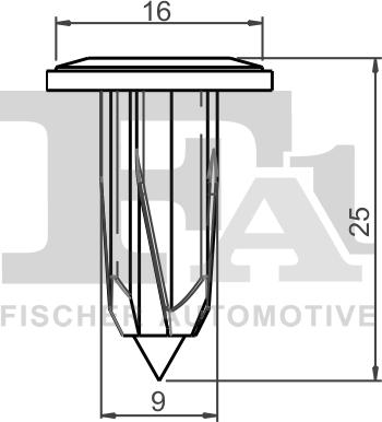 FA1 33-60004.10 - Клипс (щипка), декоративна / предпазна лайсна parts5.com