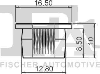 FA1 21-60006.10 - Клипс (щипка), декоративна / предпазна лайсна parts5.com