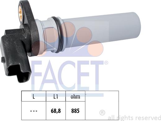 FACET 9.0537 - Senzor,turatie parts5.com