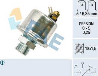 FAE 14990 - Sensor, presión de aceite parts5.com