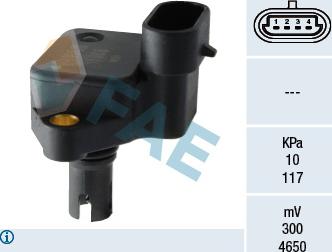 FAE 15066 - Sensor, presión colector de admisión parts5.com