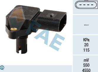 FAE 15038 - Sensor, presión colector de admisión parts5.com