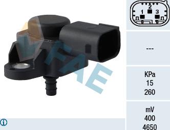 FAE 15074 - Sensor, presión de sobrealimentación parts5.com