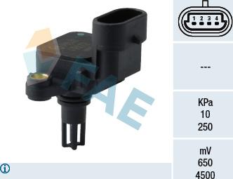 FAE 15072 - Sensor, presión colector de admisión parts5.com