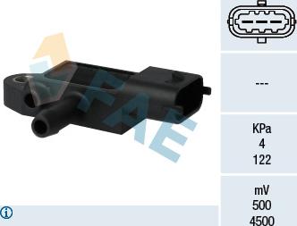 FAE 16104 - Sensor, exhaust pressure parts5.com