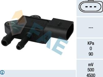 FAE 16101 - Sensor, presión gas de escape parts5.com