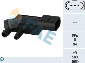 FAE 16103 - Senzor, pritisk izpuha parts5.com