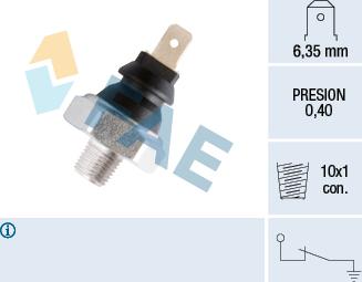 FAE 11060 - Senzor, pritisak ulja parts5.com