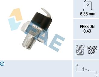 FAE 11730 - Czujnik, ciśnienie oleju parts5.com