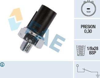 FAE 12990 - Sensor, presión de aceite parts5.com