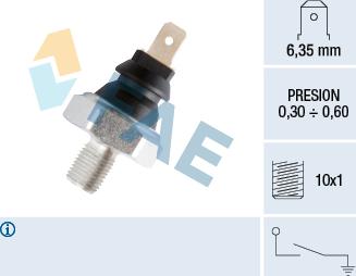 FAE 12970 - Датчик, давление масла parts5.com