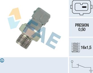 FAE 12460 - Sensör, yağ basıncı parts5.com