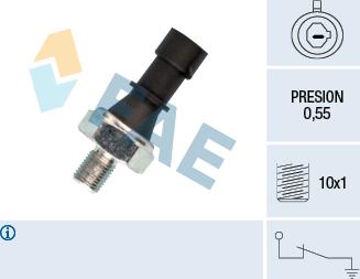 FAE 12436 - Sender Unit, oil pressure parts5.com