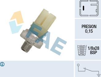 FAE 12420 - Sensor, presión de aceite parts5.com