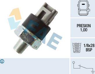 FAE 12545 - Senzor,presiune ulei parts5.com