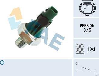 FAE 12571 - Sensor, presión de aceite parts5.com