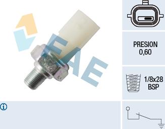 FAE 12699 - Sensor, presión de aceite parts5.com