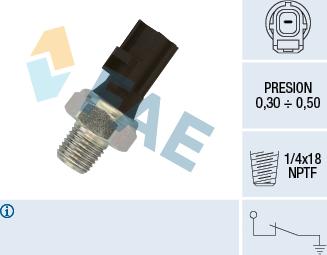 FAE 12610 - Датчик, налягане на маслото parts5.com