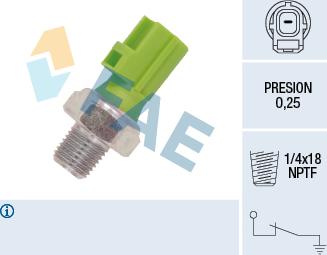 FAE 12613 - Czujnik, ciśnienie oleju parts5.com