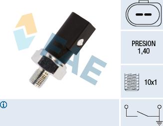 FAE 12850 - Senzor, pritisk olja parts5.com