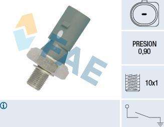 FAE 12882 - Senzor, tlak ulja parts5.com