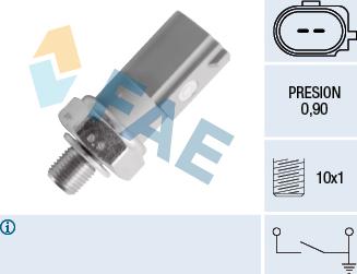 FAE 12831 - Senzor, tlak ulja parts5.com