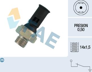 FAE 12390 - Sensor, Öldruck parts5.com