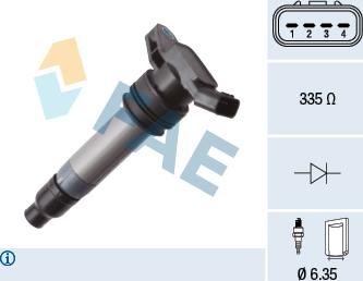 FAE 80462 - Bobina de inductie parts5.com