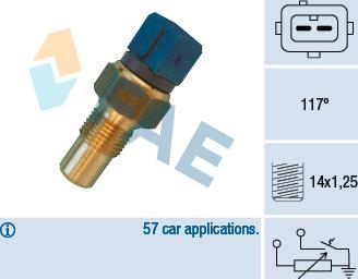 FAE 34440 - Sensor, temperatura del refrigerante parts5.com