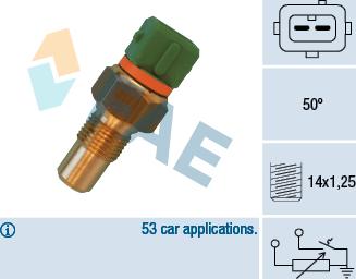 FAE 34400 - Snímač, teplota chladiva parts5.com