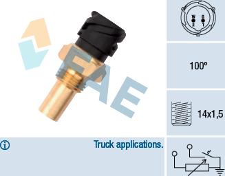 FAE 34375 - Sonde de température, liquide de refroidissement parts5.com