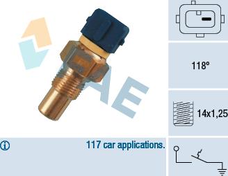 FAE 35290 - Sensor, temperatura del refrigerante parts5.com